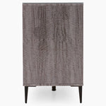 Malia Sideboard - Buffet Grey Maple / Flannel Grey Matt & Clear Glass Storage Sterling Home 3