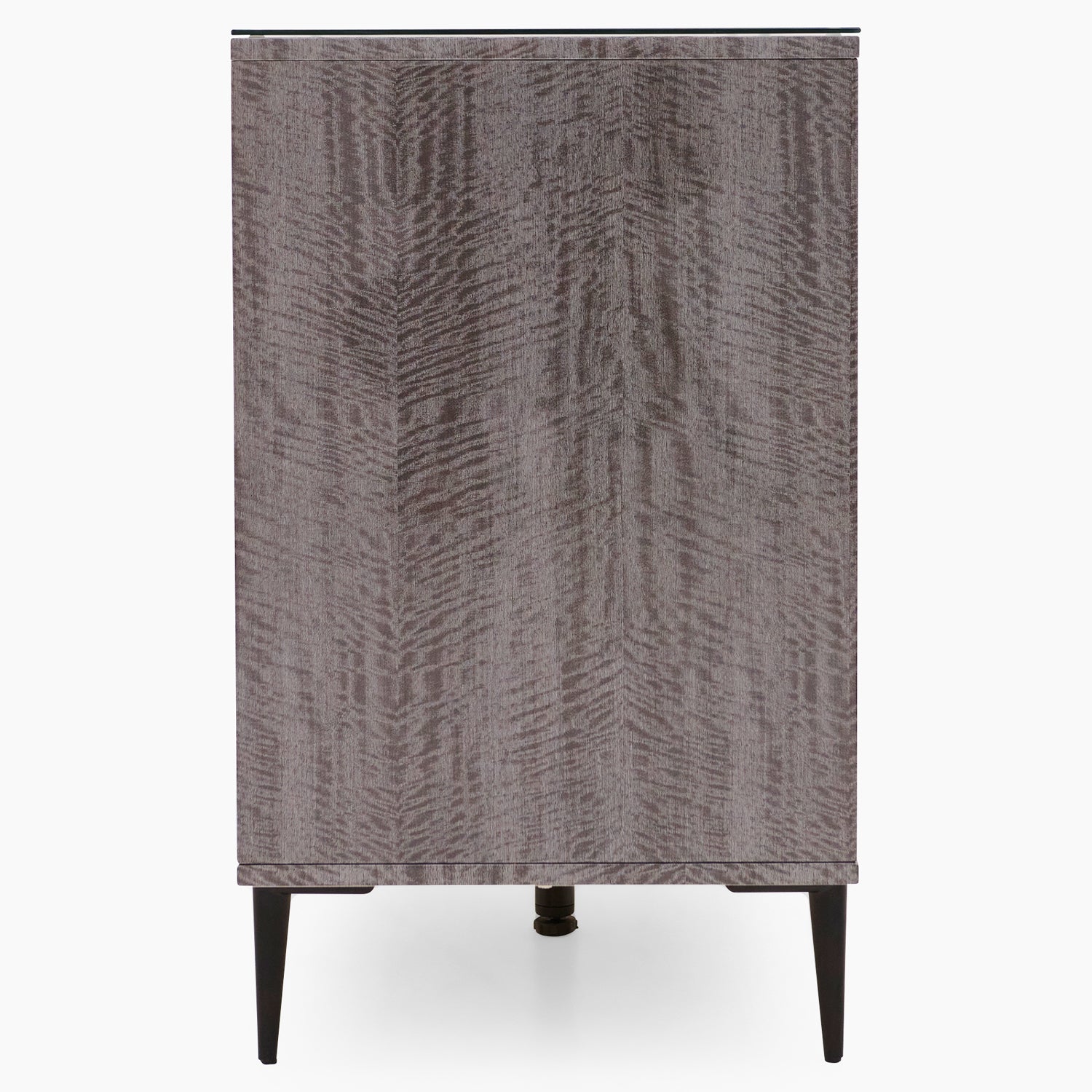 Malia Sideboard - Buffet Grey Maple / Flannel Grey Matt & Clear Glass Storage Sterling Home 3