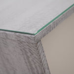 Malia Sideboard - Buffet Grey Maple / Flannel Grey Matt & Clear Glass Storage Sterling Home 5