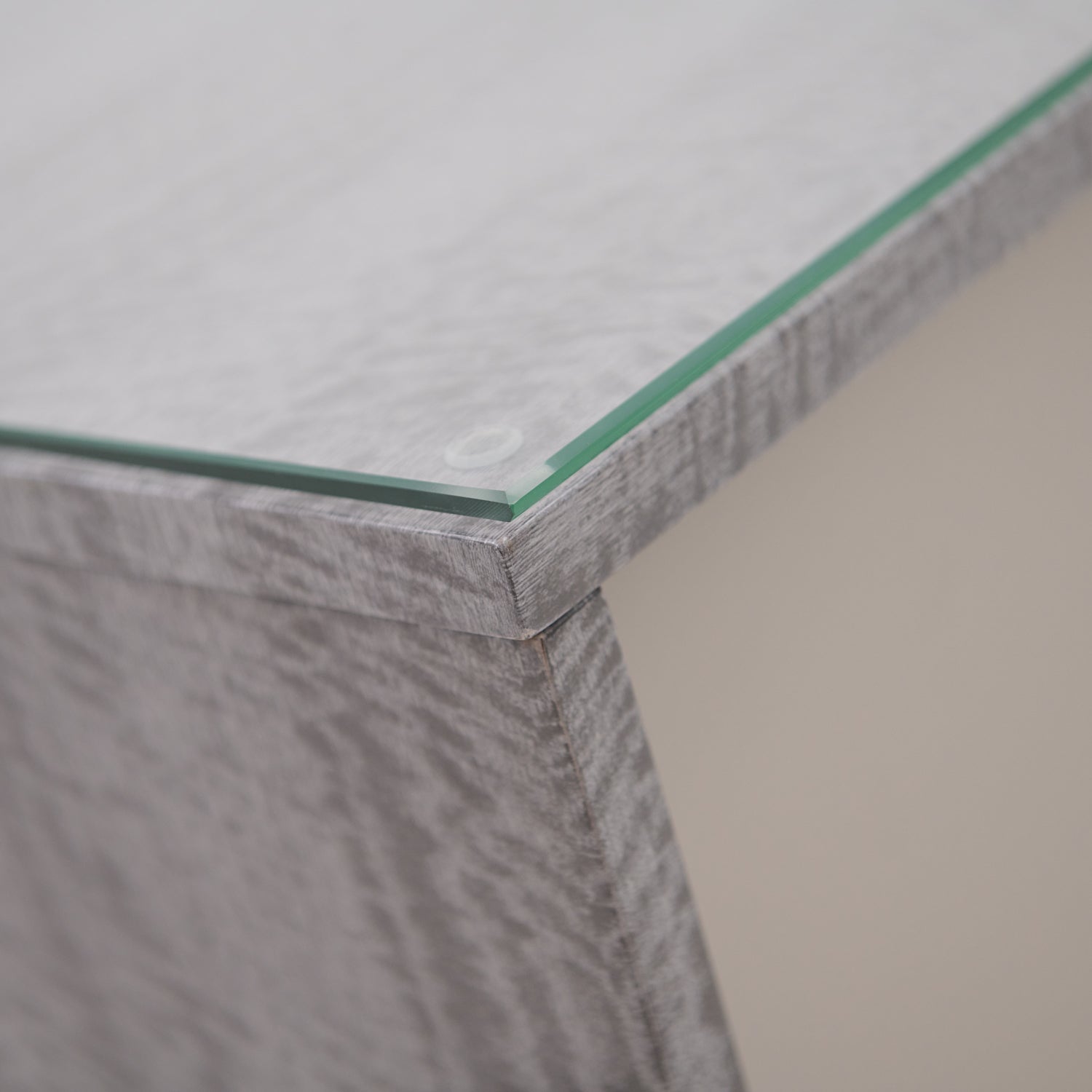 Malia Sideboard - Buffet Grey Maple / Flannel Grey Matt & Clear Glass Storage Sterling Home 5