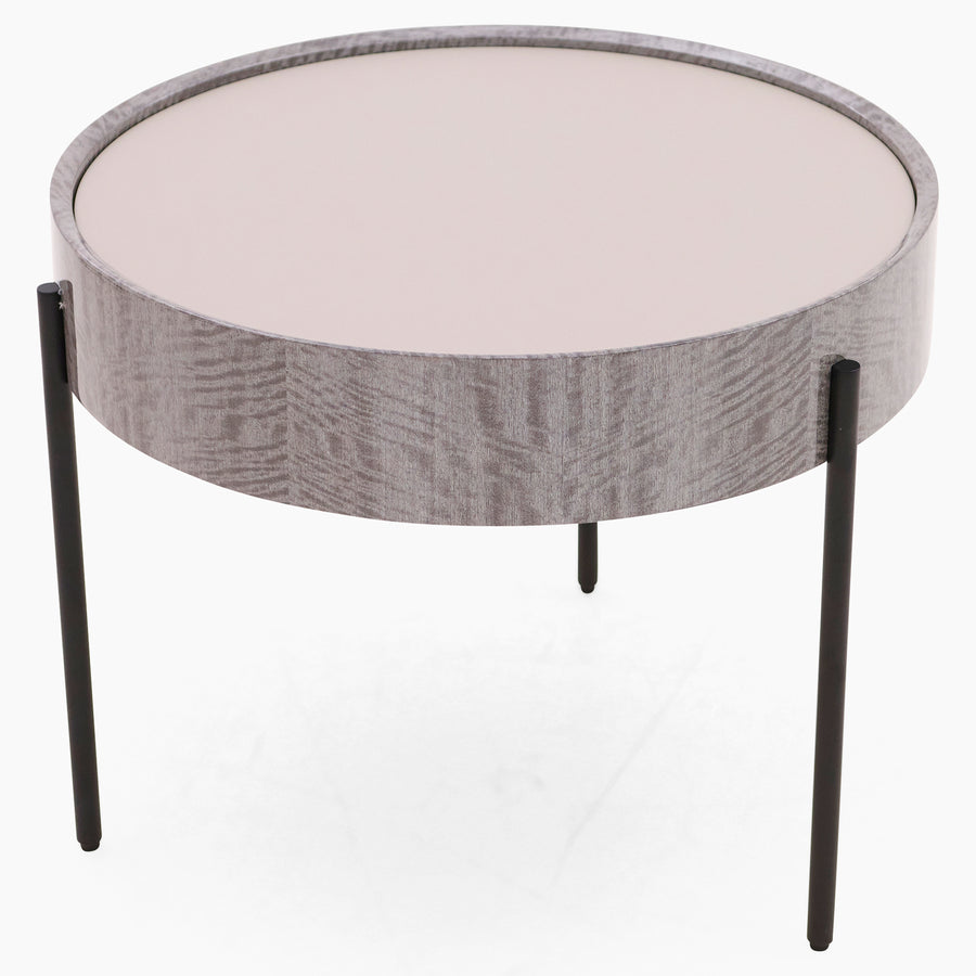 Malia Side Table - End Table Grey Maple / Flannel Grey Matt & Matt Black Tables Sterling Home 2