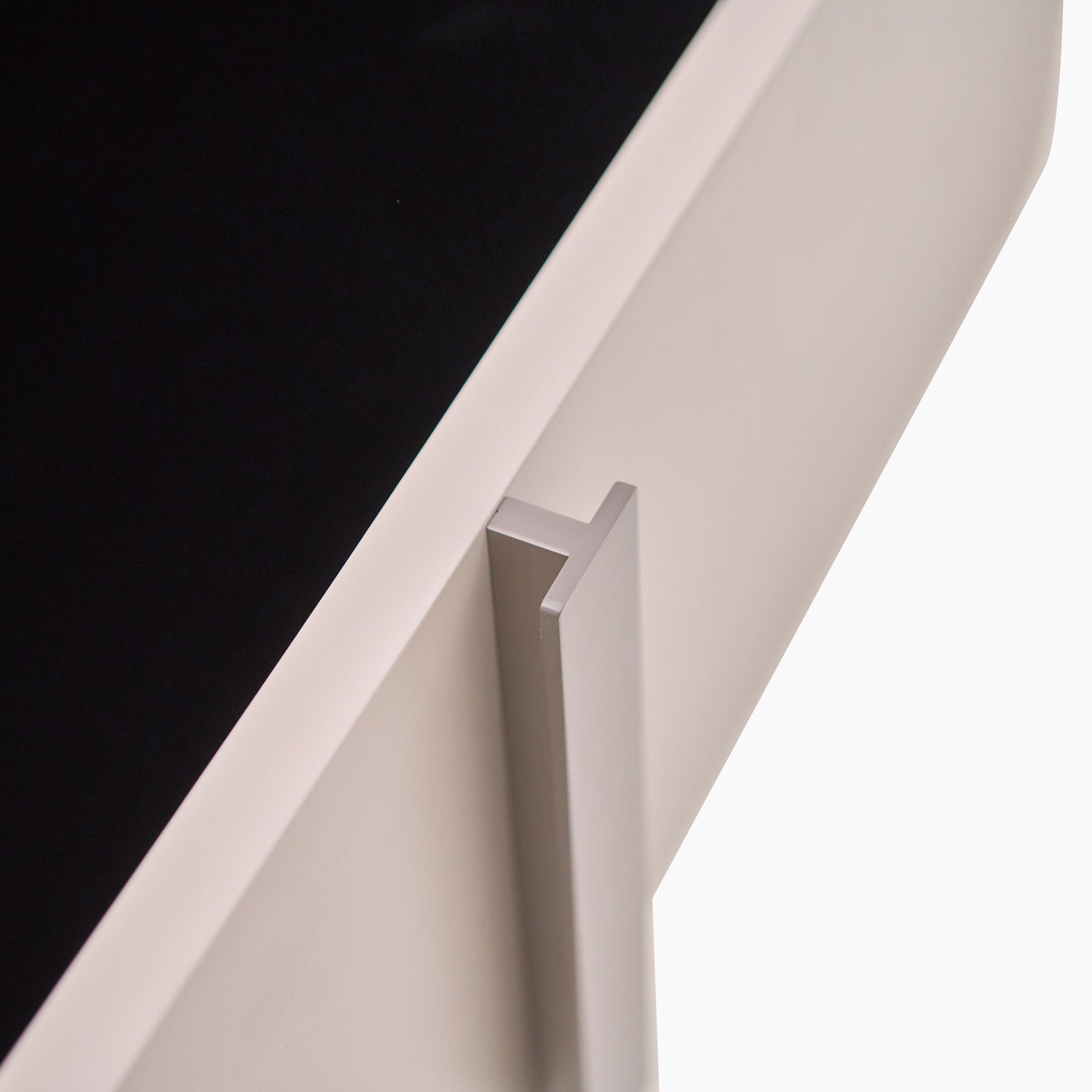 Malia Small Sideboard - Small Buffet Grey Maple / Flannel Grey Matt & Clear Glass Storage Sterling Home 7