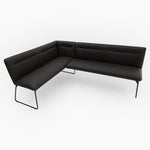 Marx Corner Bench - Corner Bench (Left) Grey Chairs Sterling Home 1