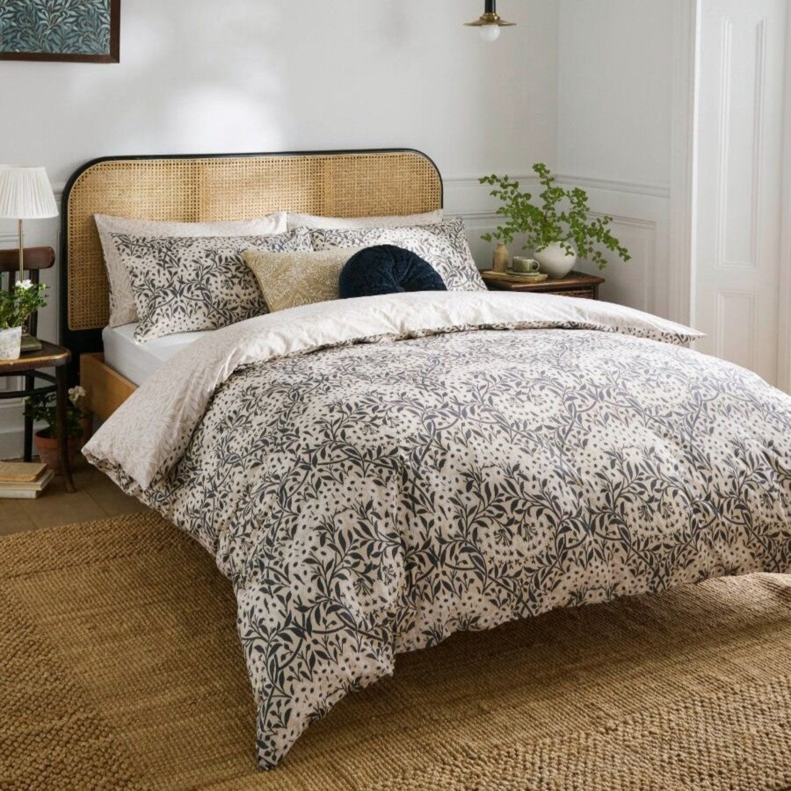 William Morris At Home Michaelmas Daisy Duvet Cover Set Sterling Home 1