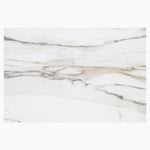 Minerva Extending Dining Table - Ext Dining Table White Ceramic / Glass & Cappuccino Powder Base Tables Sterling Home 6