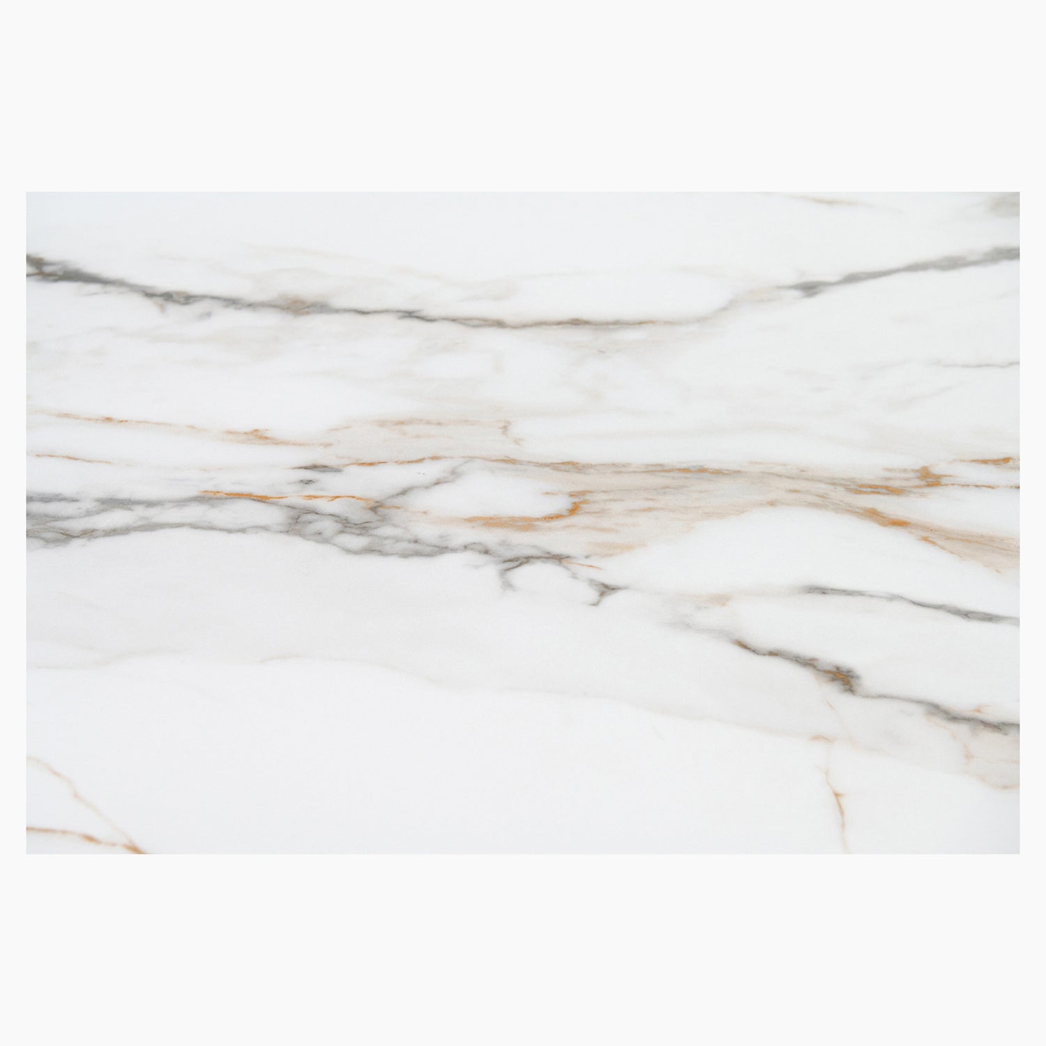 Minerva Extending Dining Table - Ext Dining Table White Ceramic / Glass & Cappuccino Powder Base Tables Sterling Home 6