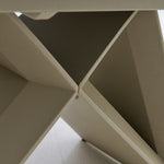 Minerva Extending Dining Table - Ext Dining Table White Ceramic / Glass & Cappuccino Powder Base Tables Sterling Home 7