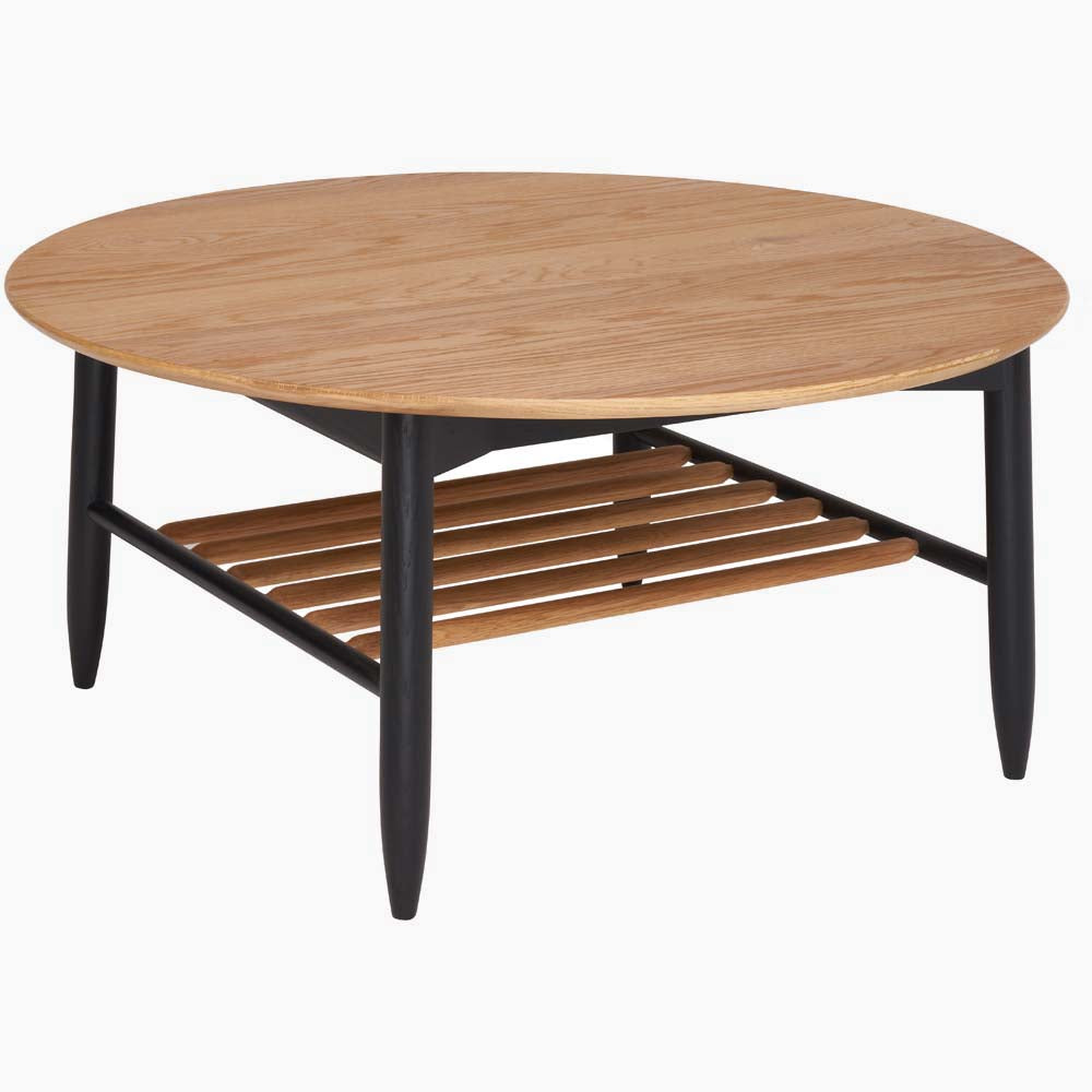 Ercol Monza Round Coffee Table - Round Coffee Table Tables Sterling Home 1