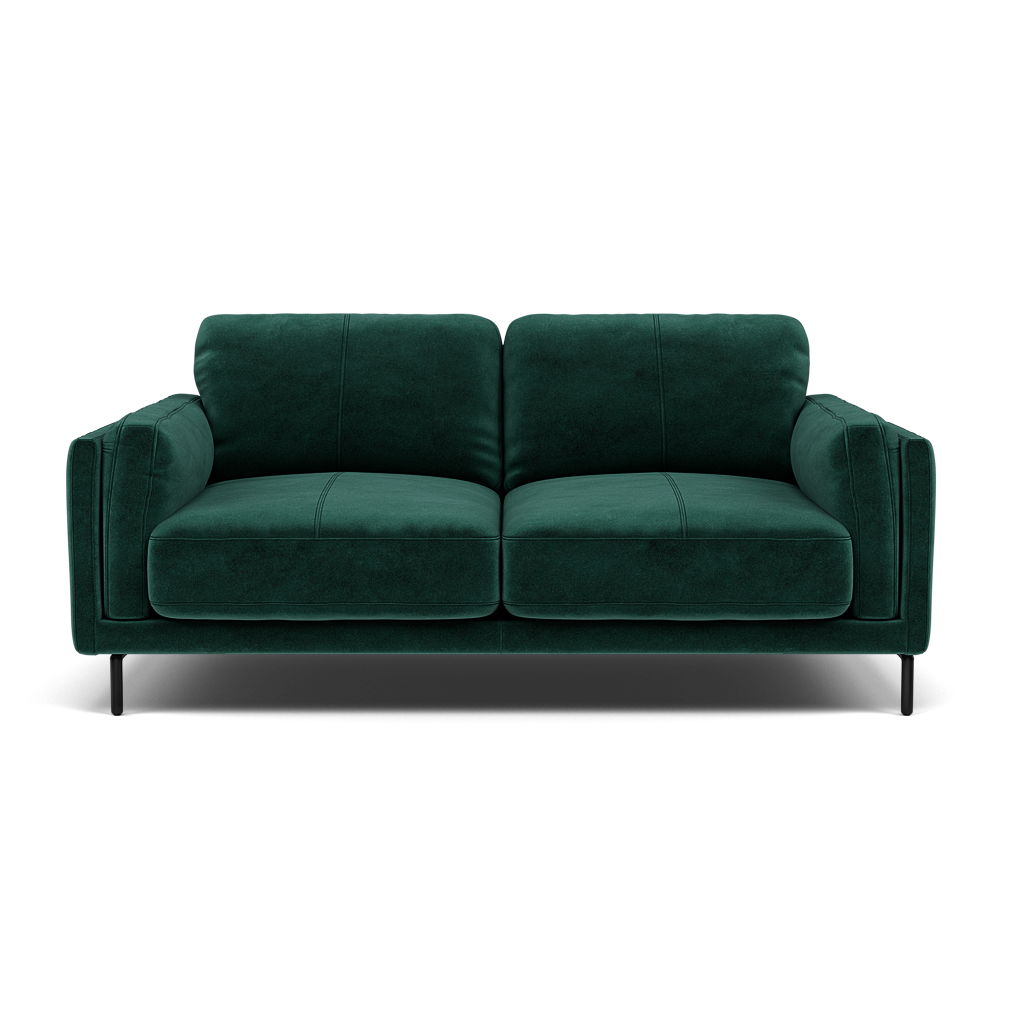 Morris 2 Seater Sofa - 2 Seater Sofa Fabric 2 Seater Sofas Sterling Home 19 FAB-MEG-37 EMERALD GREEN