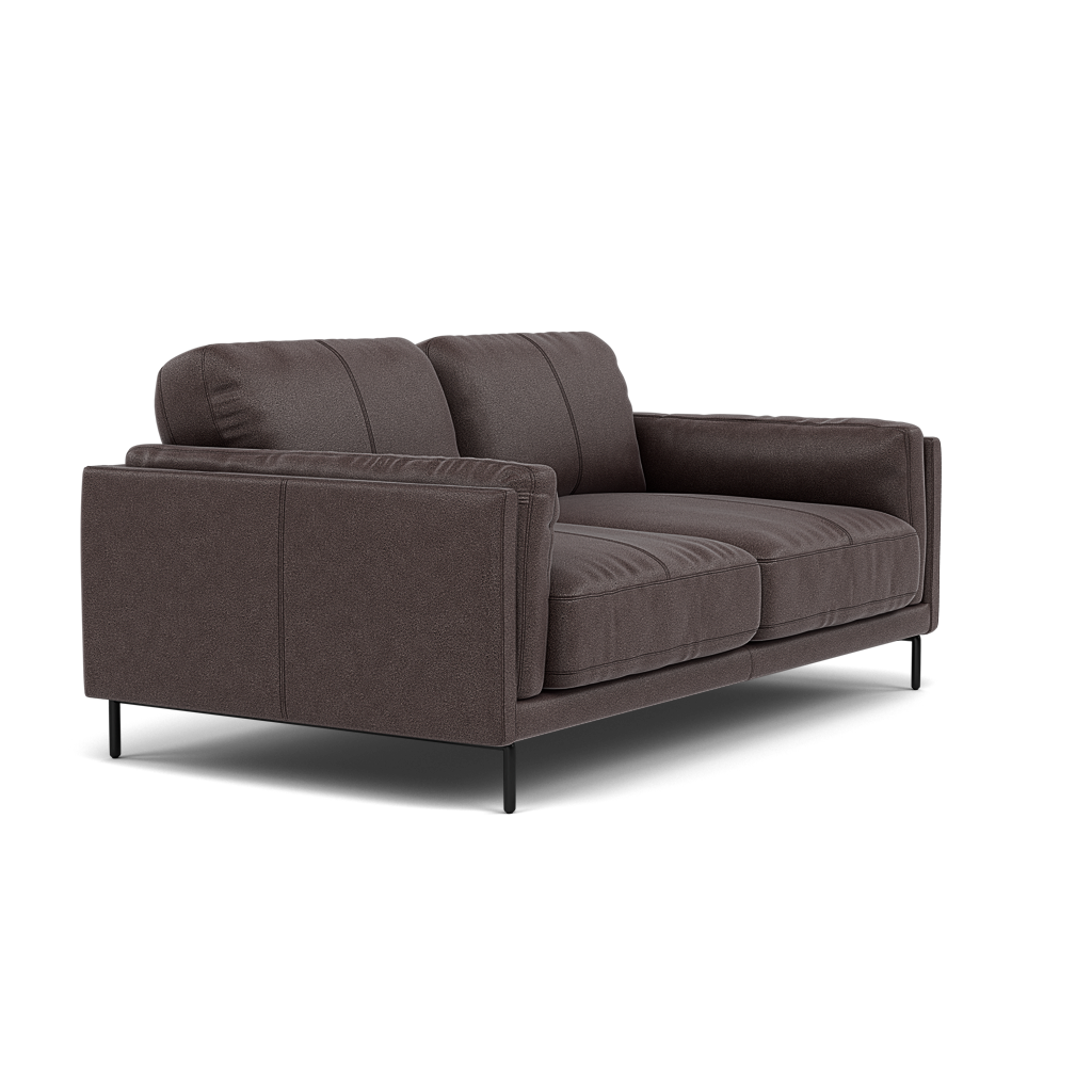 Morris 2 Seater Sofa - 2 Seater Sofa Fabric — BFA-BLJ-088 CHARCOAL GREY, gallery image 1
