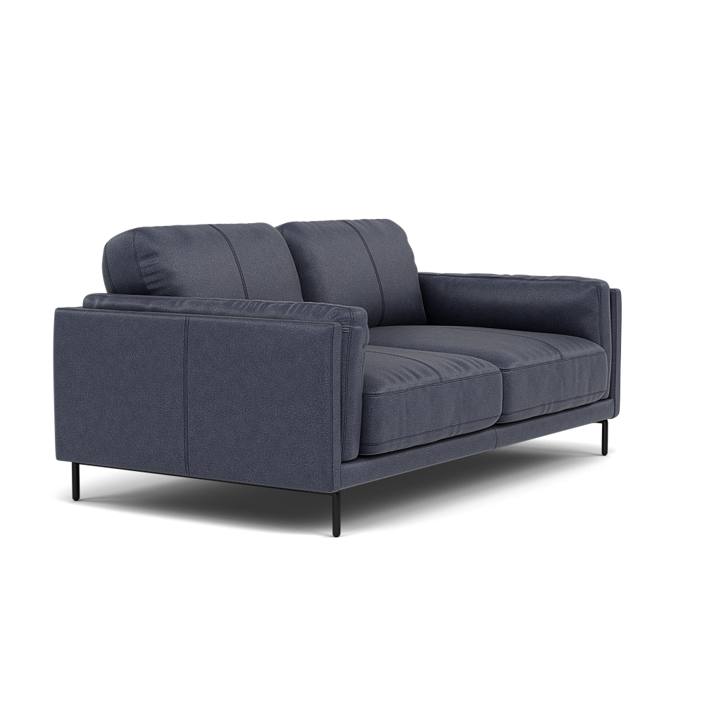 Morris 2 Seater Sofa - 2 Seater Sofa Fabric — BFA-BLJ-08  PACIFIC BLUE, gallery image 1