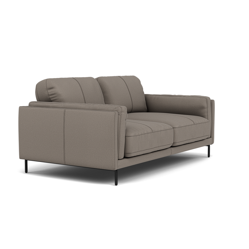 Morris 2 Seater Sofa - 2 Seater Sofa Fabric — BFA-MAD-03 DARK GREY, gallery image 1