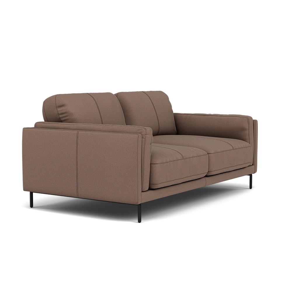 Morris 2 Seater Sofa - 2 Seater Sofa Fabric — BFA-MAD-05 DARK TAUPE, gallery image 1