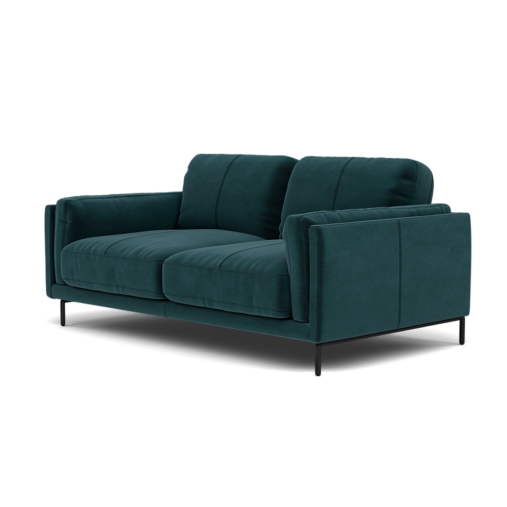 Morris 2 Seater Sofa - 2 Seater Sofa Fabric — FAB-MEG-36  LAKE GREEN, gallery image 3