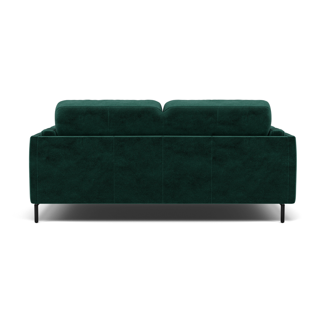 Morris 2 Seater Sofa - 2 Seater Sofa Fabric — FAB-MEG-37  EMERALD GREEN, gallery image 2
