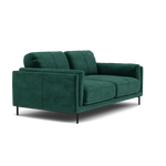 Morris 2 Seater Sofa - 2 Seater Sofa Fabric — FAB-MEG-37  EMERALD GREEN, gallery image 1
