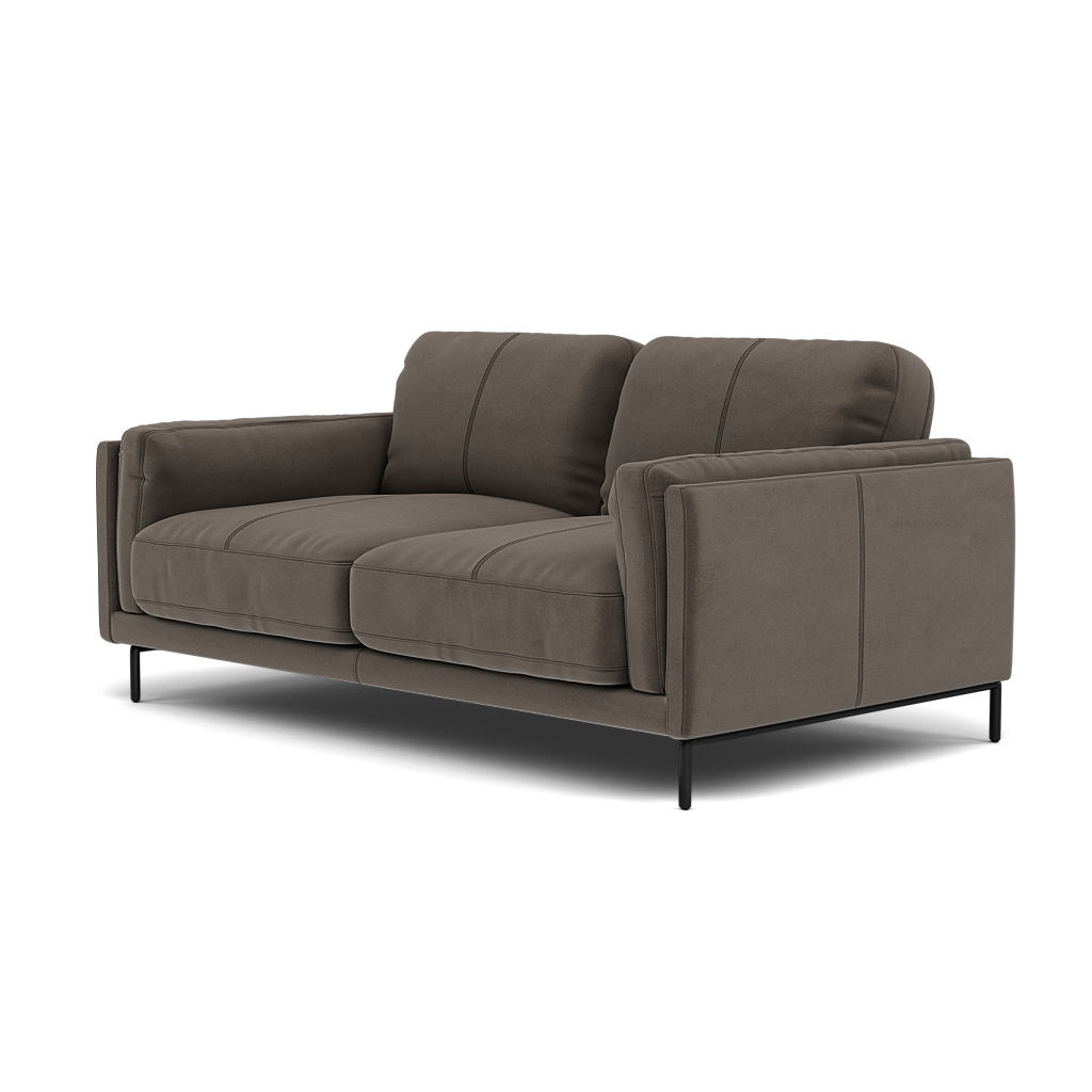 Morris 2 Seater Sofa - 2 Seater Sofa Fabric — FAB-MEG-51  DK TAUPE, gallery image 3