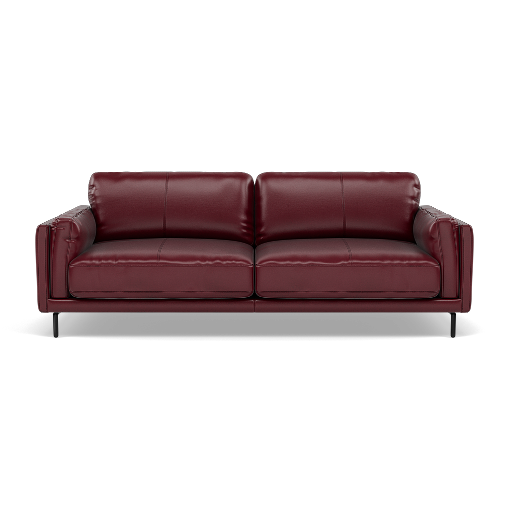 Morris 3 Seater Small Sofa - 2.5 Seater Sofa Compact Cat 20 3 Seater Sofas Sterling Home 5 BV-035C DEEP RED