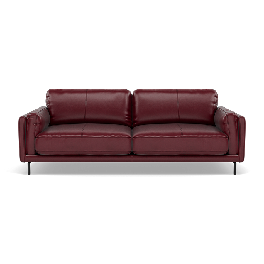 Morris 3 Seater Small Sofa - 2.5 Seater Sofa Compact Cat 20 Sterling Home BV-035C DEEP RED 1