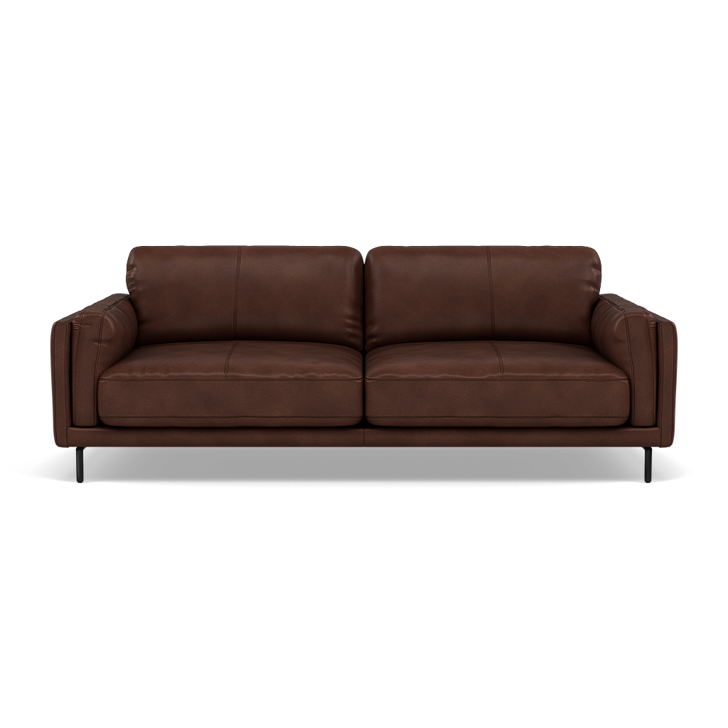 Morris 3 Seater Small Sofa - 2.5 Seater Sofa Compact Cat 20 3 Seater Sofas Sterling Home 7 TO-195E HAZELNUT