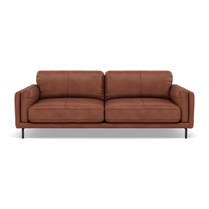 Morris 3 Seater Small Sofa - 2.5 Seater Sofa Compact Cat 20 3 Seater Sofas Sterling Home 1 TO-376E BRANDY