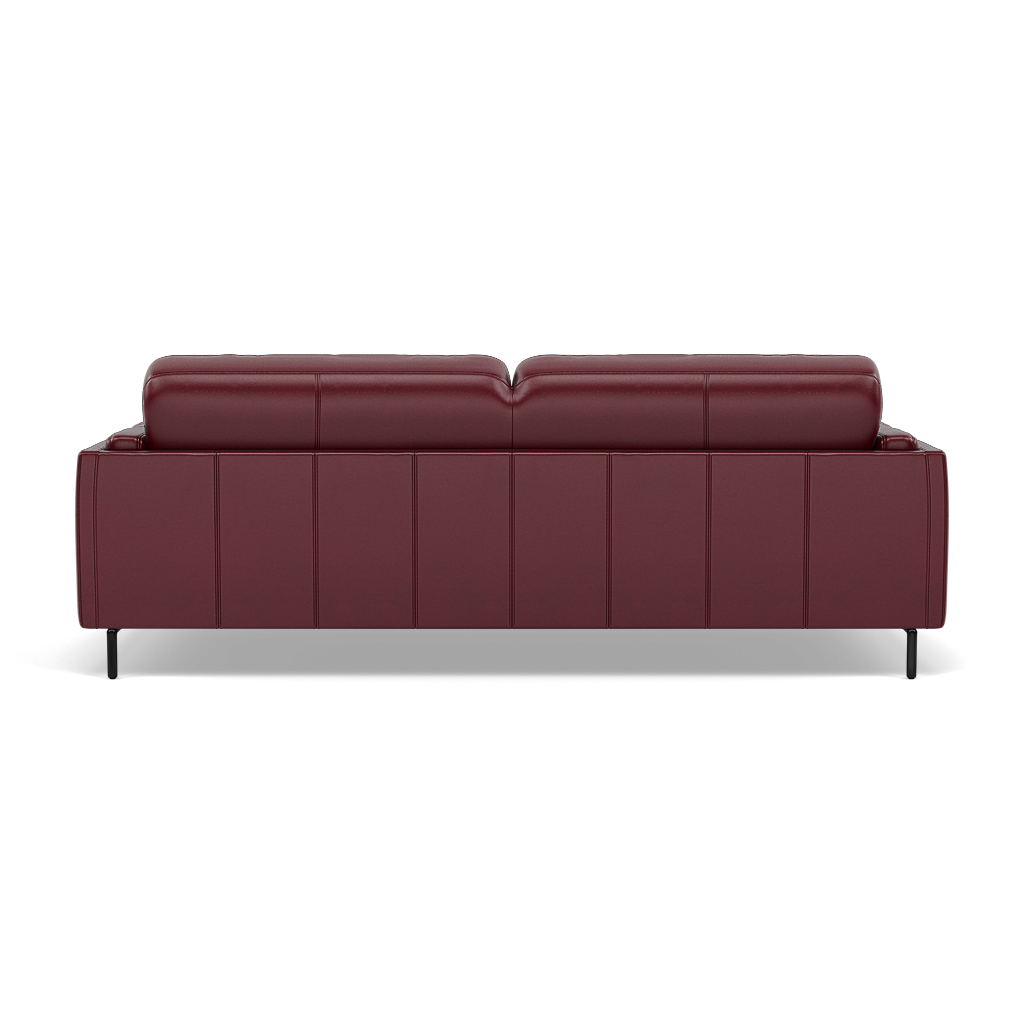 Morris 3 Seater Small Sofa - 2.5 Seater Sofa Compact Cat 20 — BV-035C DEEP RED, gallery image 2