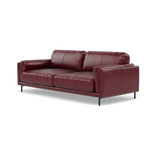Morris 3 Seater Small Sofa - 2.5 Seater Sofa Compact Cat 20 — BV-035C DEEP RED, gallery image 3