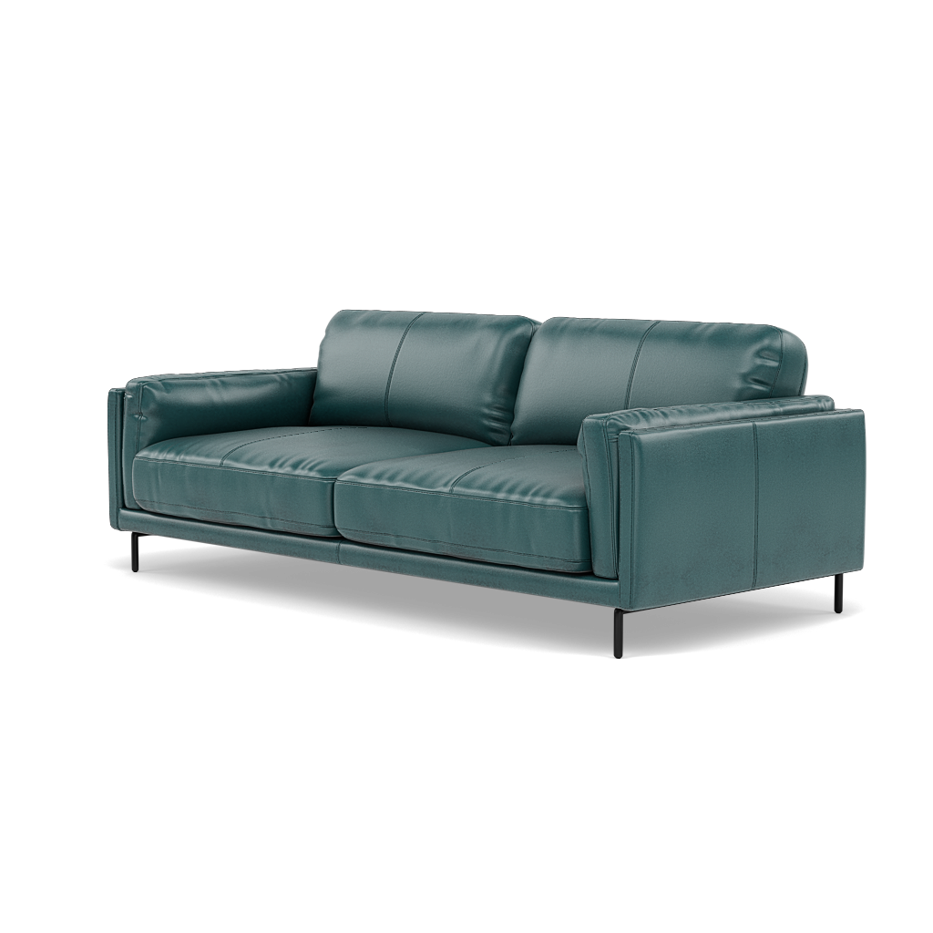 Morris 3 Seater Small Sofa - 2.5 Seater Sofa Compact Cat 20 — BV-301E  LAKE GREEN, gallery image 3