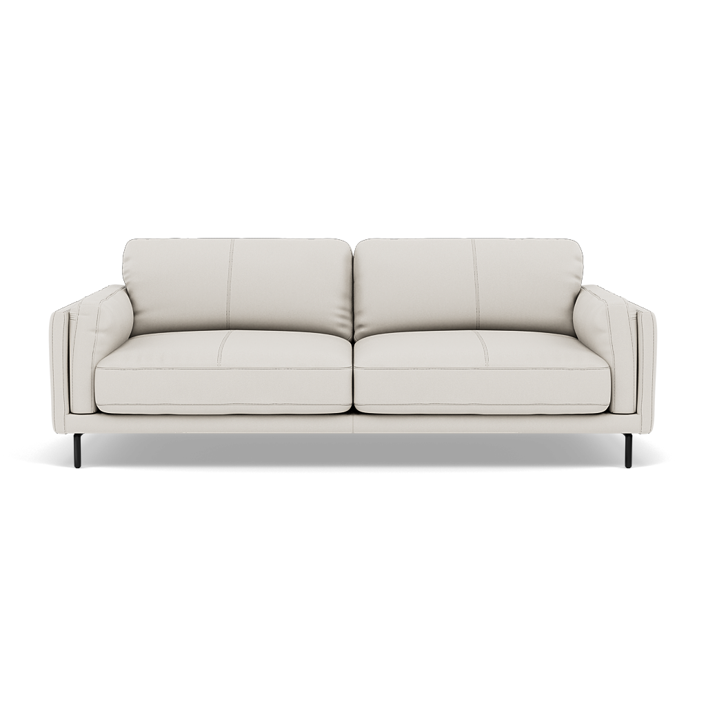 Morris 3 Seater Small Sofa - 2.5 Seater Sofa Compact Cat 25 3 Seater Sofas Sterling Home 1 NC-744D STAR WHITE