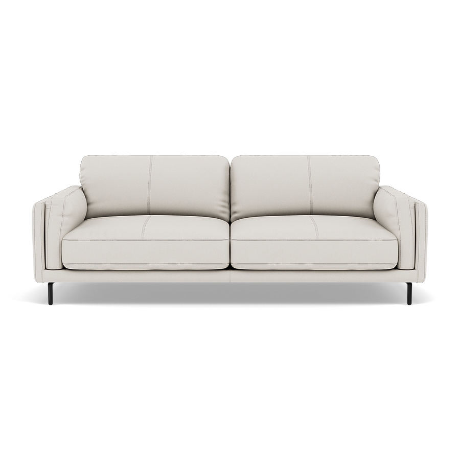 Morris 3 Seater Small Sofa - 2.5 Seater Sofa Compact Cat 25 3 Seater Sofas Sterling Home 1 NC-744D STAR WHITE