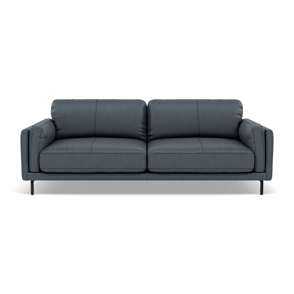 Morris 3 Seater Small Sofa - 2.5 Seater Sofa Compact Cat 25 3 Seater Sofas Sterling Home 15 NC-313E OCEAN BLUE