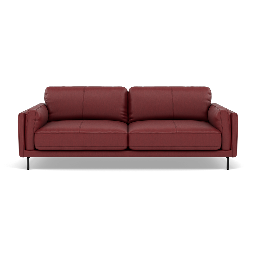 Morris 3 Seater Small Sofa - 2.5 Seater Sofa Compact Cat 25 3 Seater Sofas Sterling Home 17 NC-854C RUSTIC RED