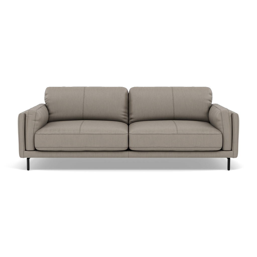Morris 3 Seater Small Sofa - 2.5 Seater Sofa Compact Cat 25 3 Seater Sofas Sterling Home 12 NC-722A TAUPE