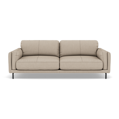 Morris 3 Seater Small Sofa - 2.5 Seater Sofa Compact Cat 25 3 Seater Sofas Sterling Home 11 NC-039C PEBBLE