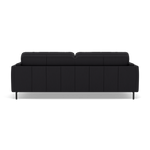 Morris 3 Seater Small Sofa - 2.5 Seater Sofa Compact Cat 25 — NC-023C BLACK, gallery image 2