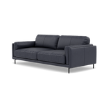 Morris 3 Seater Small Sofa - 2.5 Seater Sofa Compact Cat 25 — NC-036C NAVY BLUE, gallery image 3