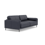 Morris 3 Seater Small Sofa - 2.5 Seater Sofa Compact Cat 25 — NC-036C NAVY BLUE, gallery image 1