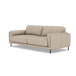 Morris 3 Seater Small Sofa - 2.5 Seater Sofa Compact Cat 25 — NC-039C PEBBLE, gallery image 3