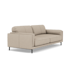 Morris 3 Seater Small Sofa - 2.5 Seater Sofa Compact Cat 25 — NC-039C PEBBLE, gallery image 1
