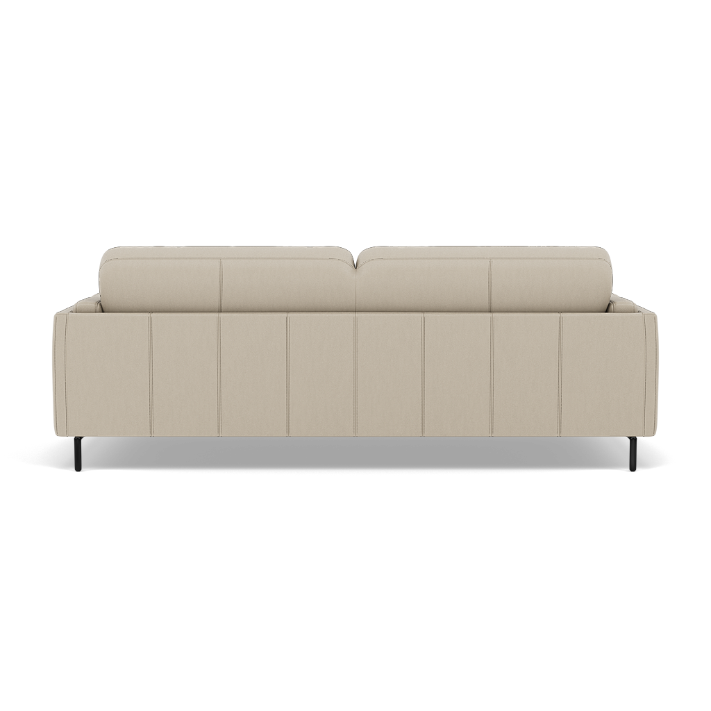 Morris 3 Seater Small Sofa - 2.5 Seater Sofa Compact Cat 25 — NC-041E SILVER GREY, gallery image 2