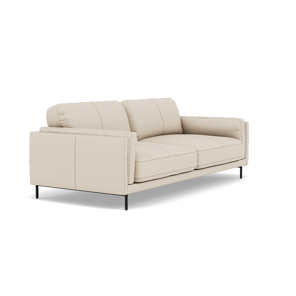 Morris 3 Seater Small Sofa - 2.5 Seater Sofa Compact Cat 25 — NC-156E FROST, gallery image 1