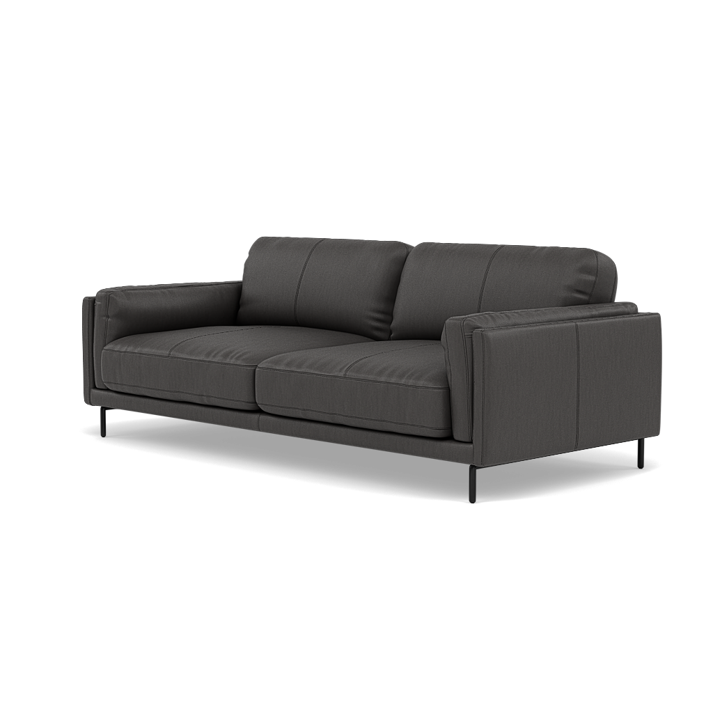 Morris 3 Seater Small Sofa - 2.5 Seater Sofa Compact Cat 25 — NC-180E SLATE GREY, gallery image 3