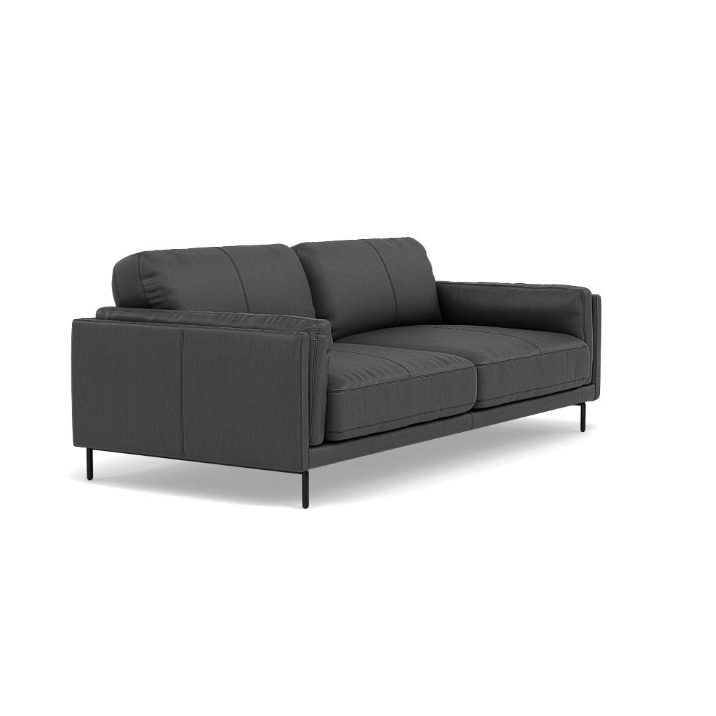 Morris 3 Seater Small Sofa - 2.5 Seater Sofa Compact Cat 25 — NC-180E SLATE GREY, gallery image 1