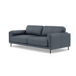Morris 3 Seater Small Sofa - 2.5 Seater Sofa Compact Cat 25 — NC-313E OCEAN BLUE, gallery image 3