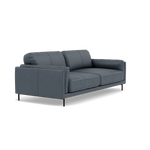 Morris 3 Seater Small Sofa - 2.5 Seater Sofa Compact Cat 25 — NC-313E OCEAN BLUE, gallery image 1
