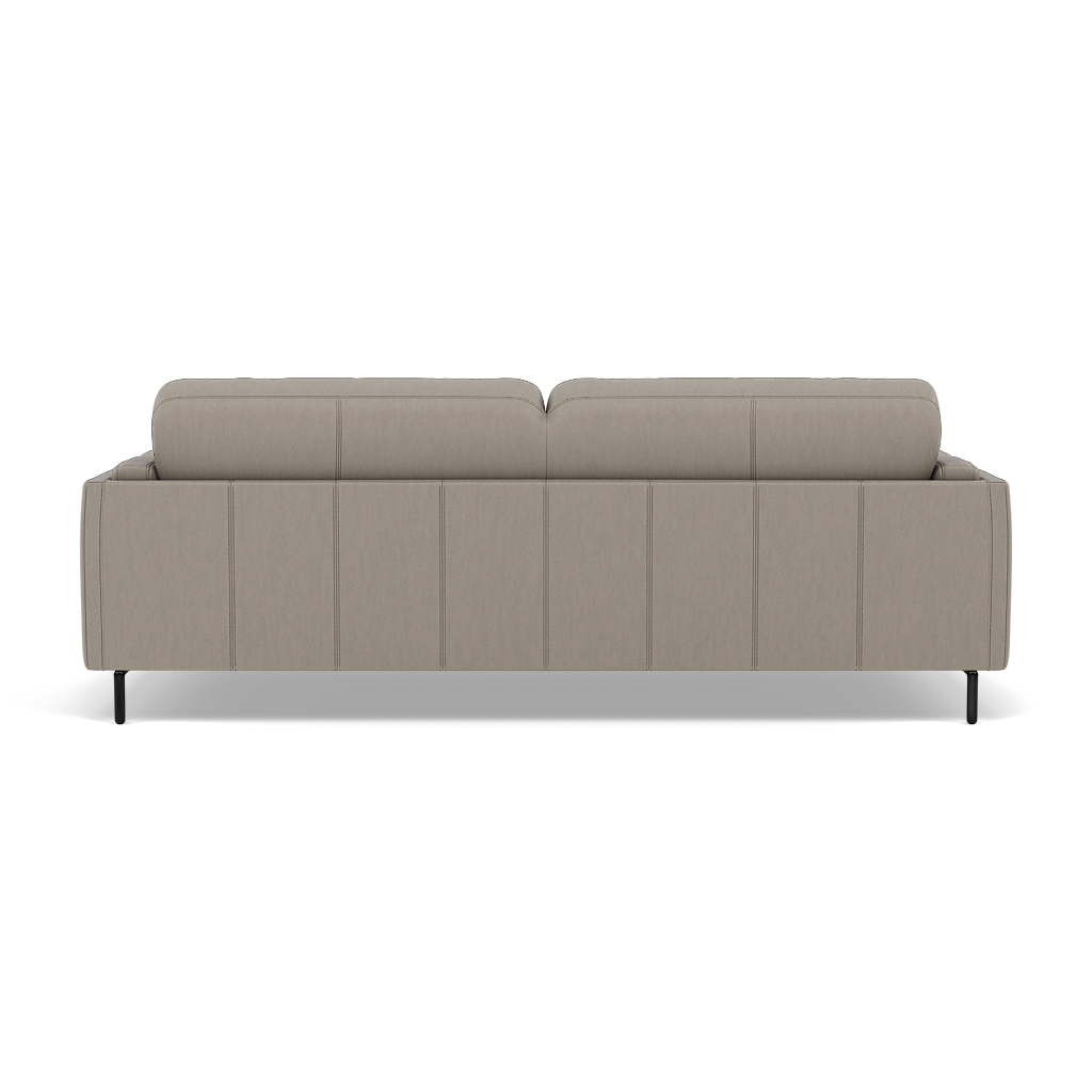 Morris 3 Seater Small Sofa - 2.5 Seater Sofa Compact Cat 25 — NC-722A TAUPE, gallery image 2