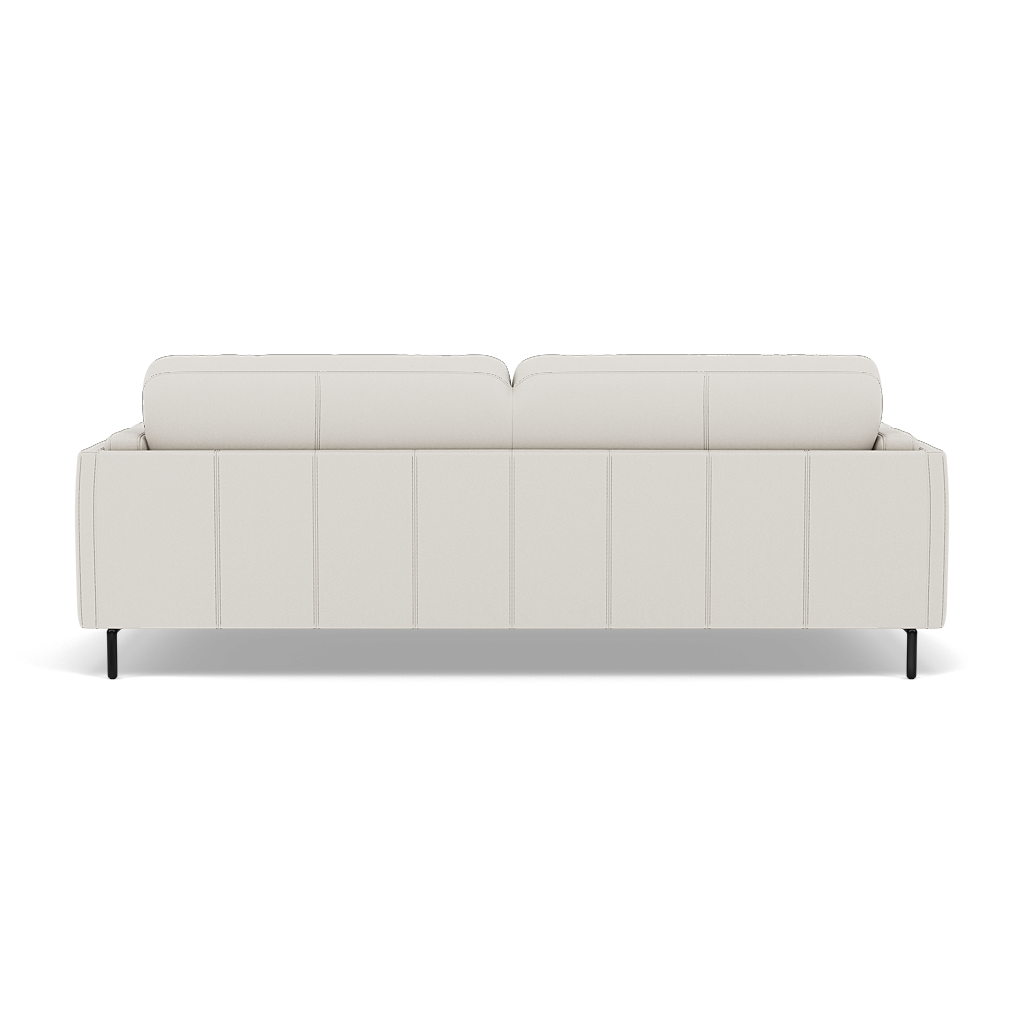 Morris 3 Seater Small Sofa - 2.5 Seater Sofa Compact Cat 25 — NC-744D STAR WHITE, gallery image 2