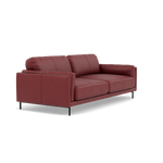 Morris 3 Seater Small Sofa - 2.5 Seater Sofa Compact Cat 25 — NC-854C RUSTIC RED, gallery image 1