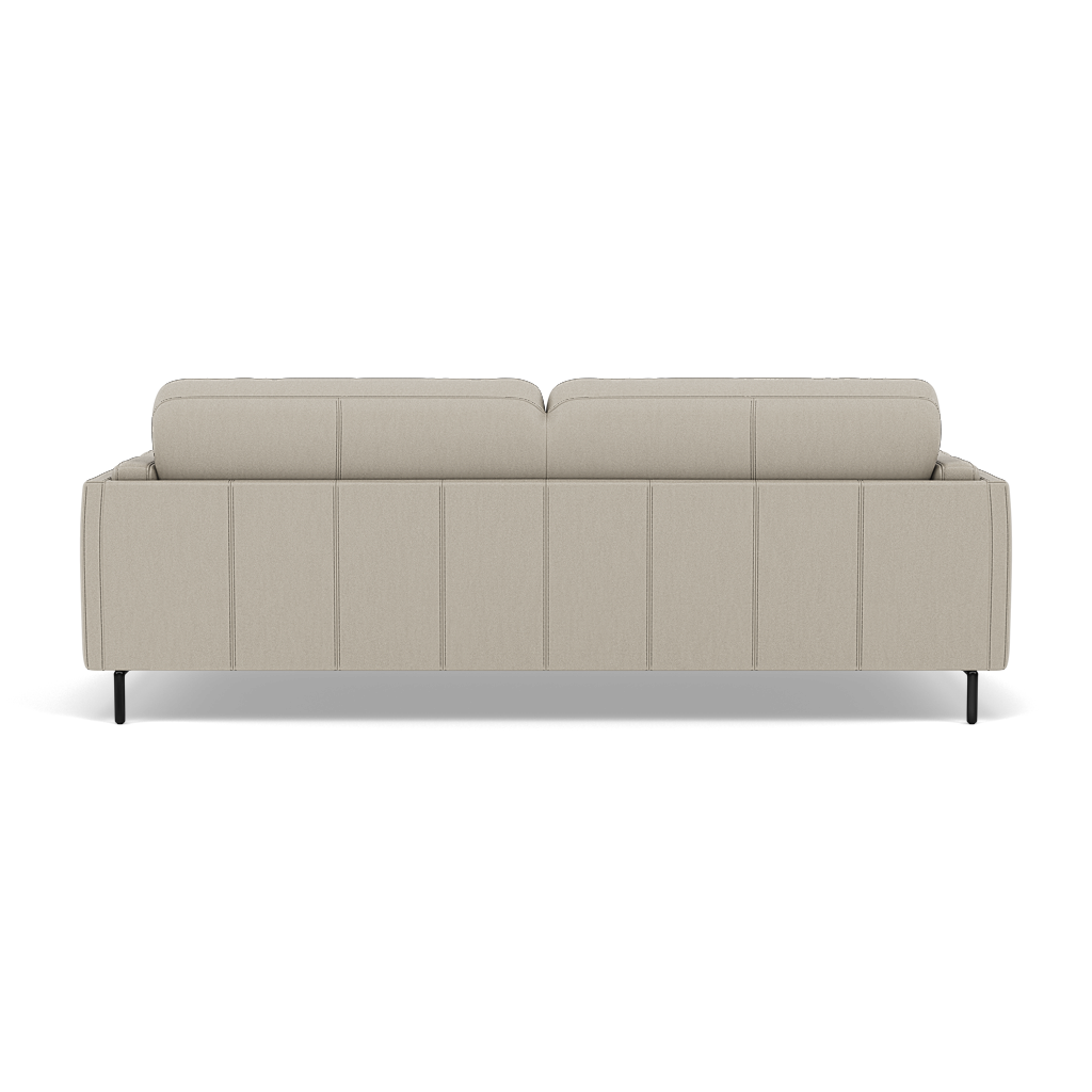 Morris 3 Seater Small Sofa - 2.5 Seater Sofa Compact Cat 25 — NC-946B FEATHER GREY, gallery image 2