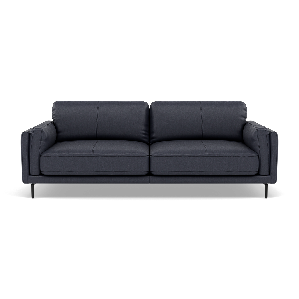Morris 3 Seater Small Sofa - 2.5 Seater Sofa Compact Cat 25 3 Seater Sofas Sterling Home 16 NC-036C NAVY BLUE